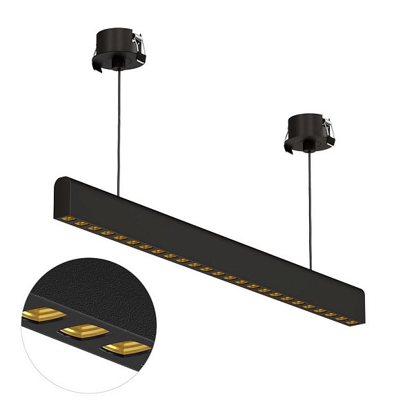 Подвесной светодиодный светильник Ledron Sagi style 585 Basic Black-Gold 4000K