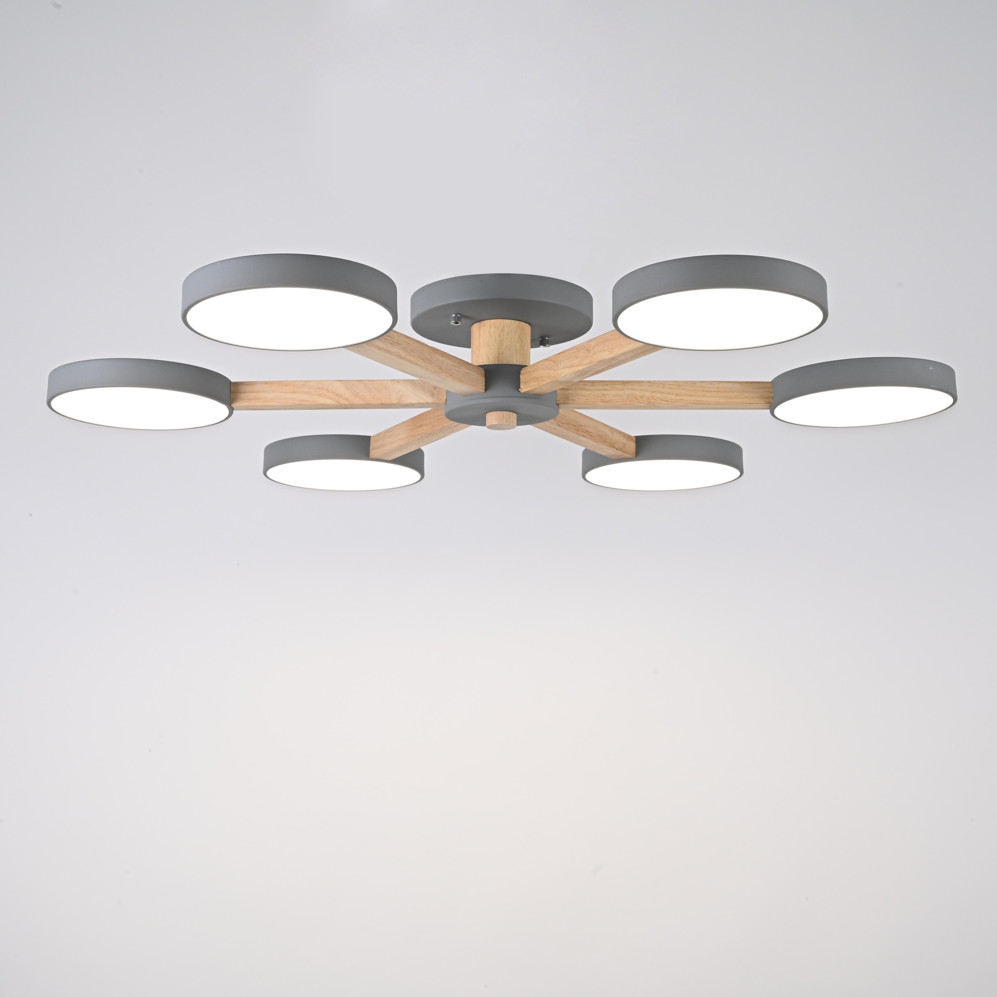 Потолочная люстра TURNA 6 Gray by ImperiumLoft