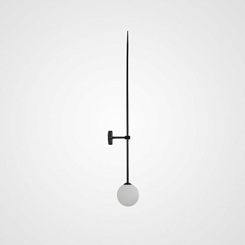 Настенный светильник LINES Ball 72 Black by ImperiumLoft