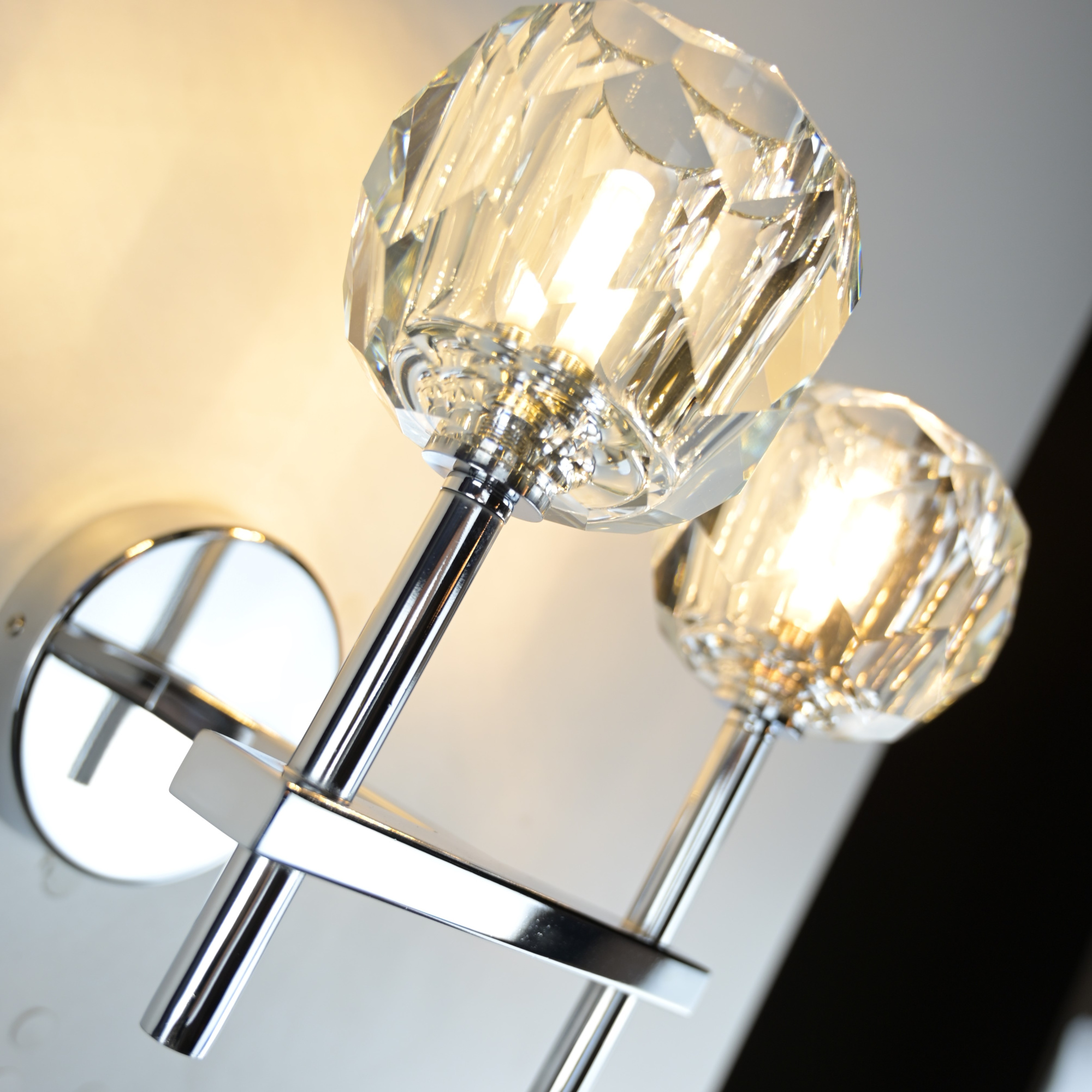 Бра Rh Boule De Cristal Double Sconce Chrome By Imperiumloft
