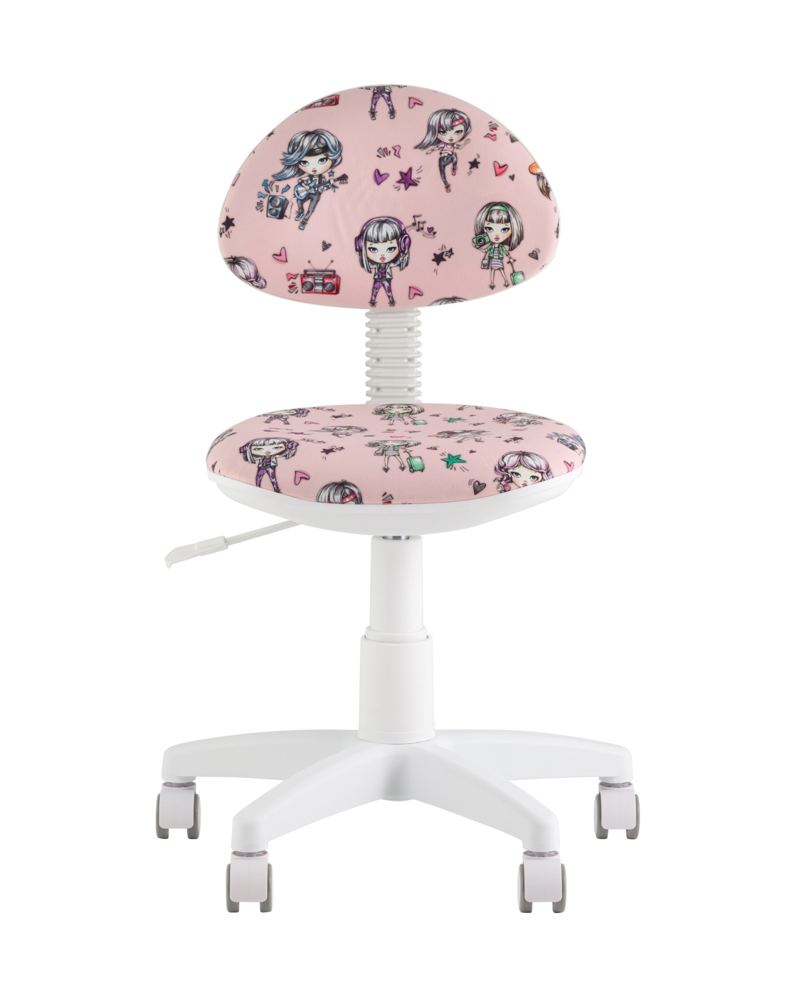 Кресло компьютерное детское УМКА Girls пластик белый Stool Group