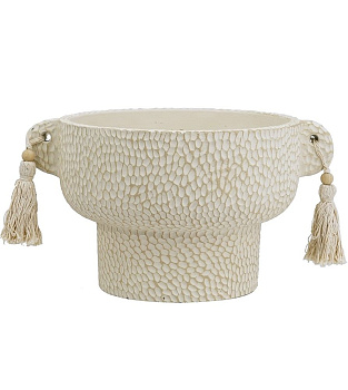 Кашпо с кисточками Glasar 460280