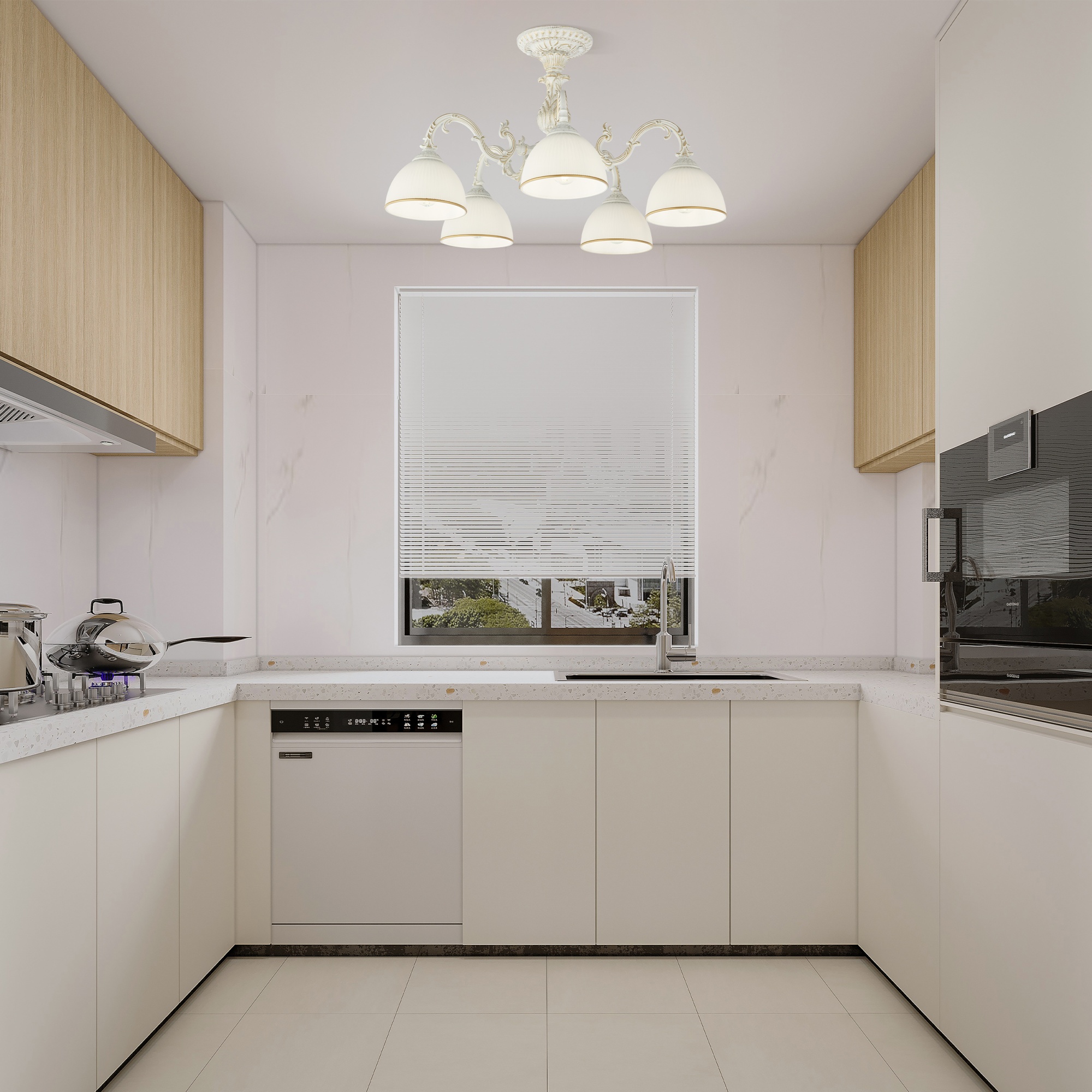 Люстра с плафонами 346410/5 WT+G Arte Milano