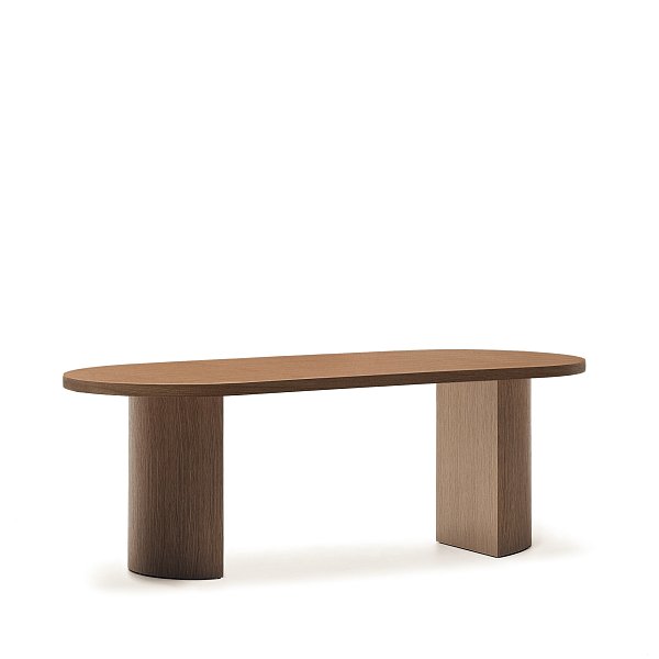Стол Nealy с ореховым шпоном в темной отделке, 200 x 100 см La Forma (ex Julia Grup)