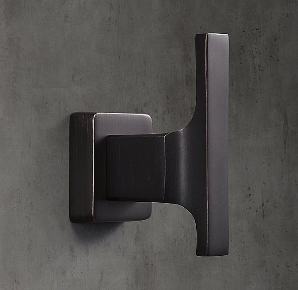 Крючок Restoration Hardware Colliers Small Bronze