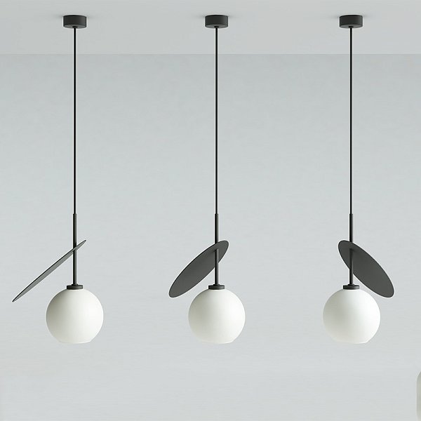 Подвесной светильник CHERRY D25 Black/White by ImperiumLoft