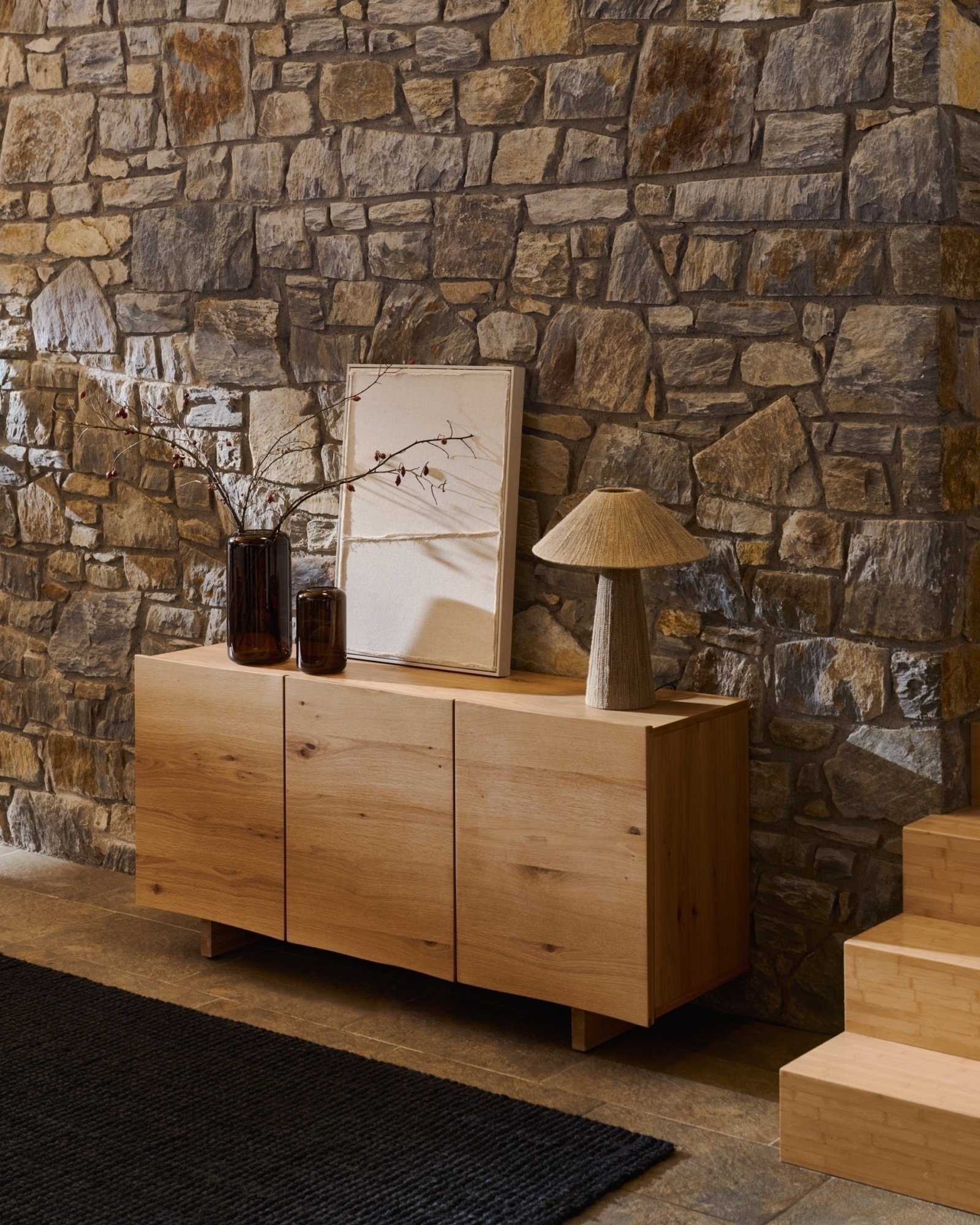 Renee Настольная лампа из натурального джута La Forma (ex Julia Grup)