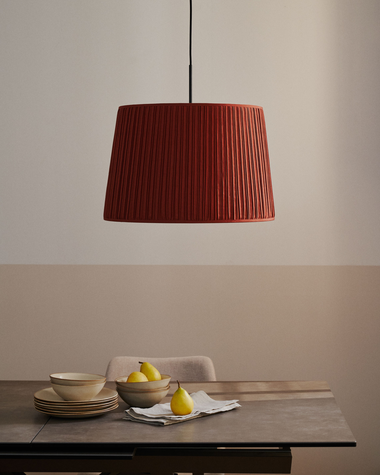 Потолочный плафон Guash терракотовый, 50 см La Forma (ex Julia Grup)