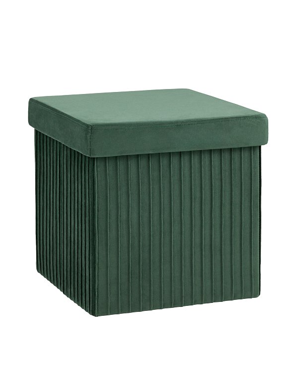 Пуф складной с ящиком Store Square зеленый Stool Group