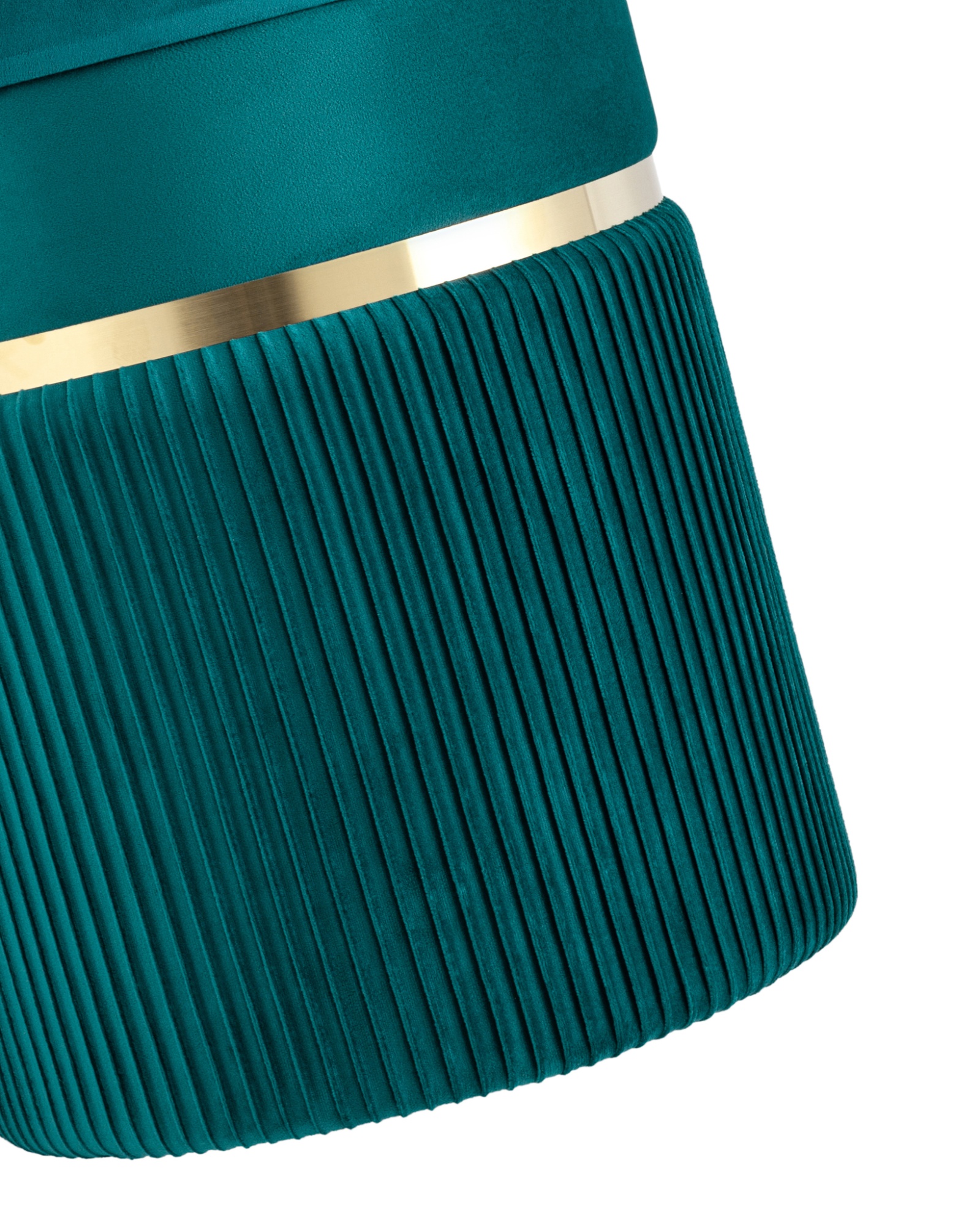 Пуф Миранда с ящиком велюр бирюзовый Stool Group