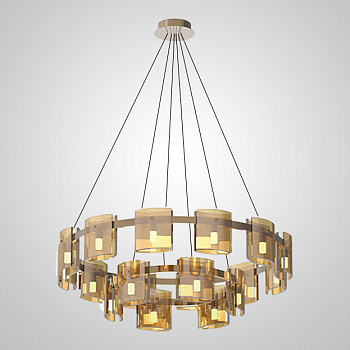 Подвесная люстра JANICE D100 D60 Brass Amber by ImperiumLoft