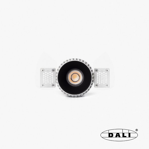 Tulipa черный встраиваемый даунлайт без рамки 10W 36° 4000K CRI90 DALI Faro