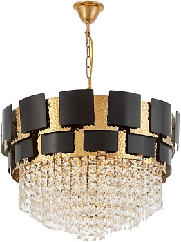 Подвесная люстра Lumina Deco LDP 7045-600 BK+GD