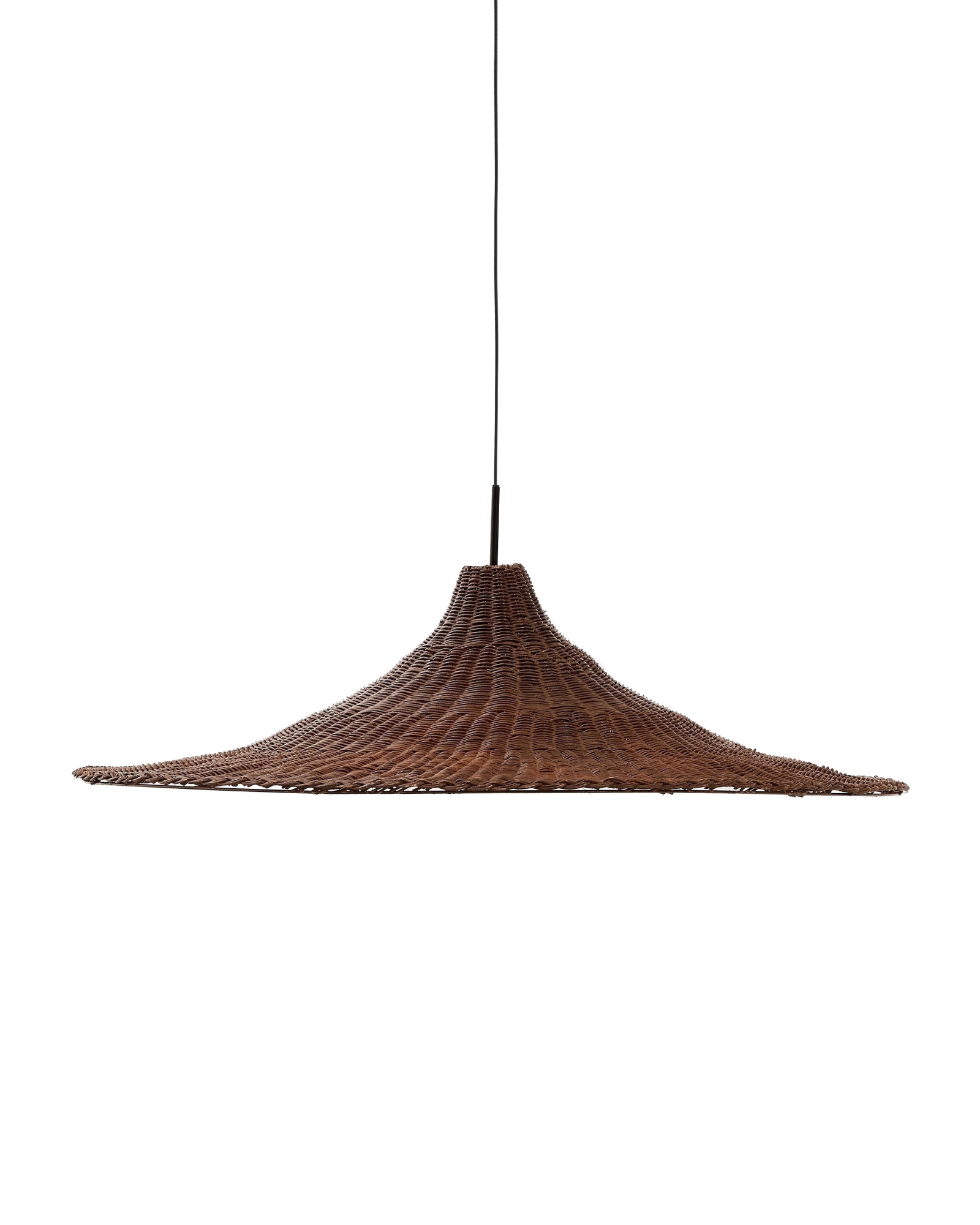 Bladia Абажур для подвесного светильника из ротанга с коричневой отделкой Ø90 см La Forma (ex Julia Grup)