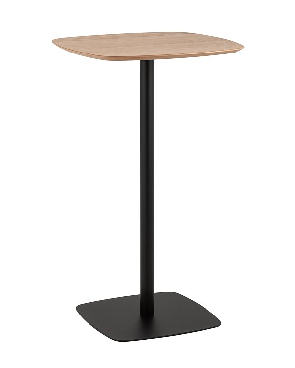 Стол барный Form 60*60 светлое дерево/черный Stool Group