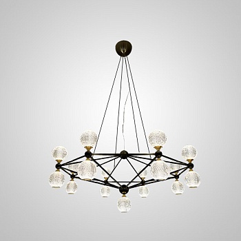 Подвесная люстра TRENTON L17 Black by ImperiumLoft