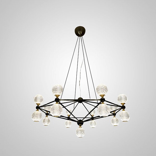Подвесная люстра TRENTON L17 Black by ImperiumLoft