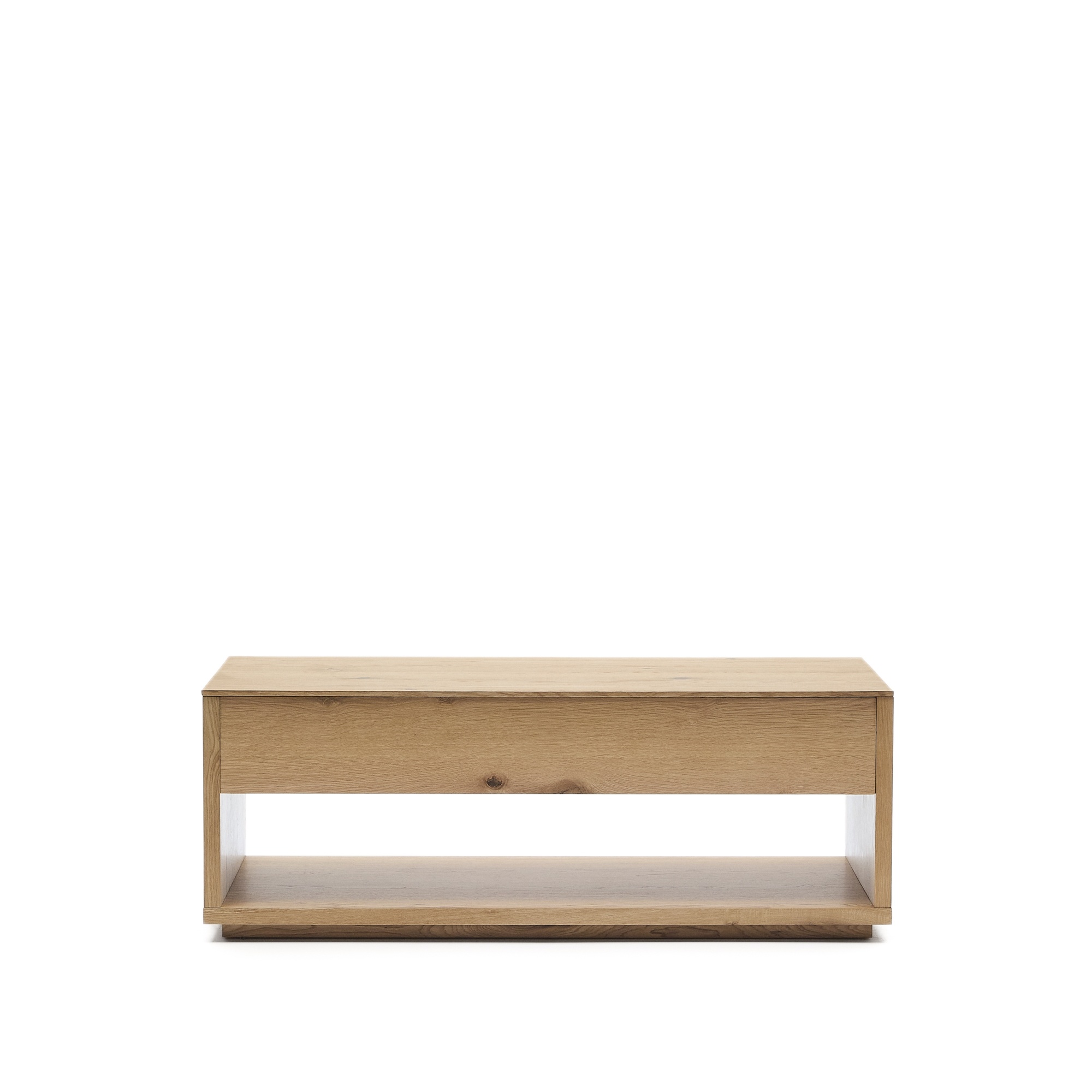 Подъемный журнальный столик Alguema из дубового шпона с натуральной отделкой 120 x 60 см La Forma (ex Julia Grup)