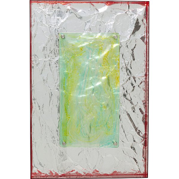 Панно настенное Crumple Yellow 60x90cm KARE 57345