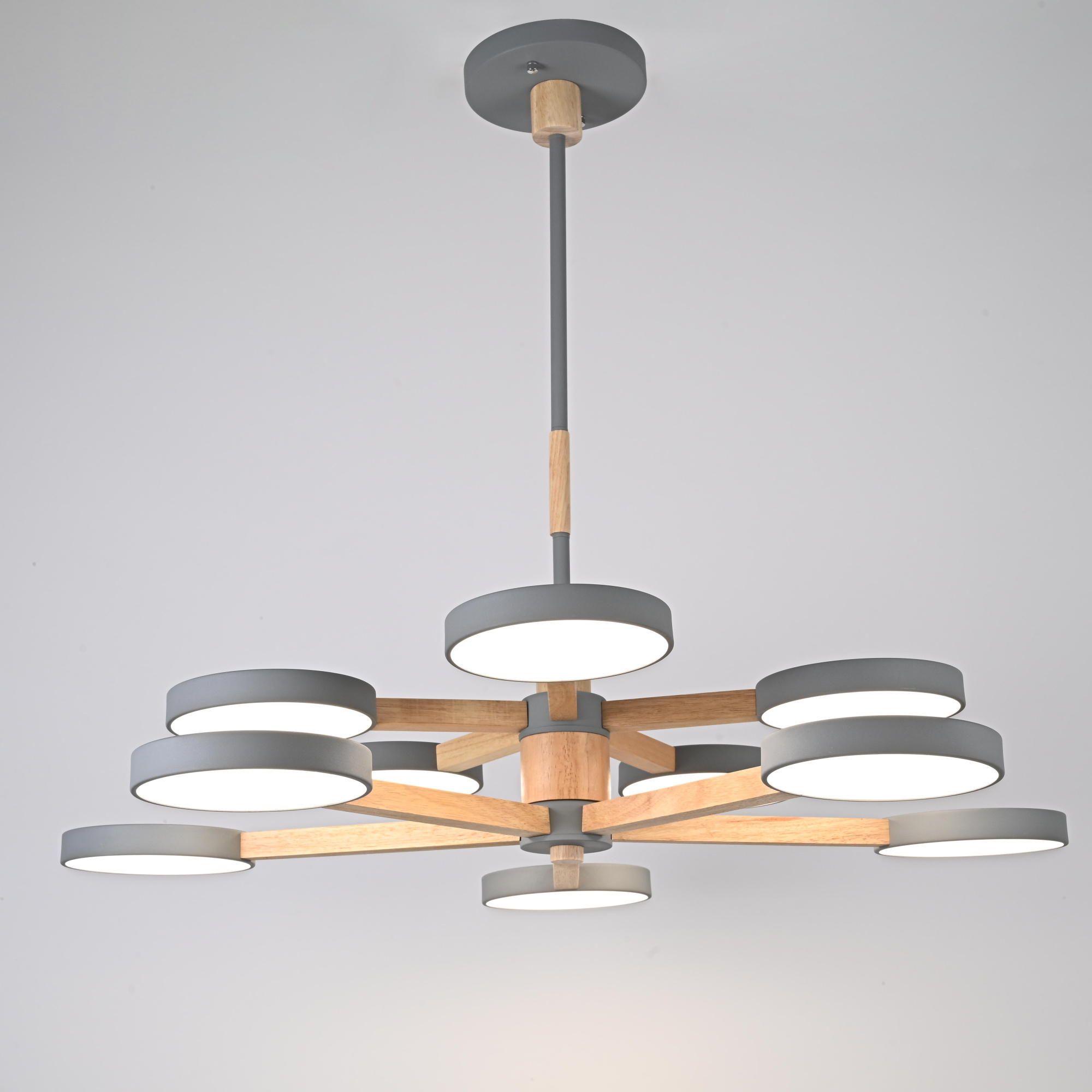 Подвесная люстра TURNA DBL L10 Gray by ImperiumLoft