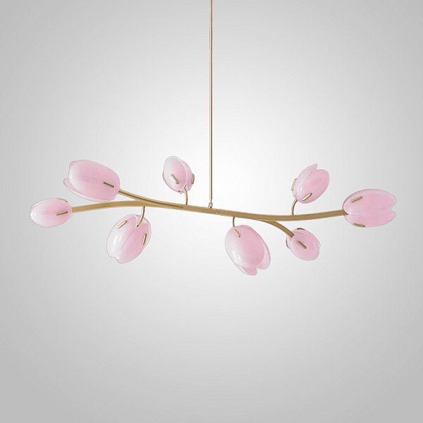 Реечный, рядный светильник LILLY L Pink by ImperiumLoft