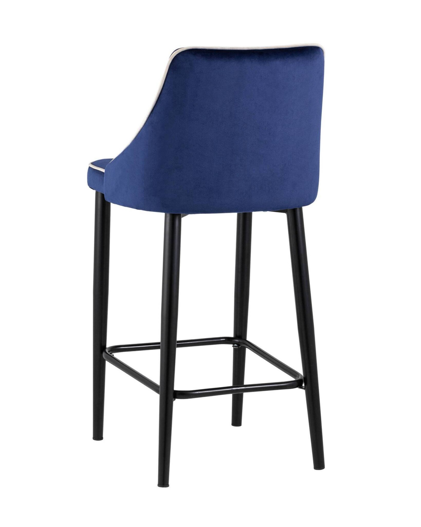 Стул полубарный Коби велюр синий Stool Group