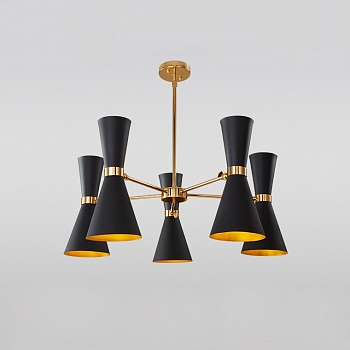 Подвесная люстра BARBELL-X 5 Черный by ImperiumLoft