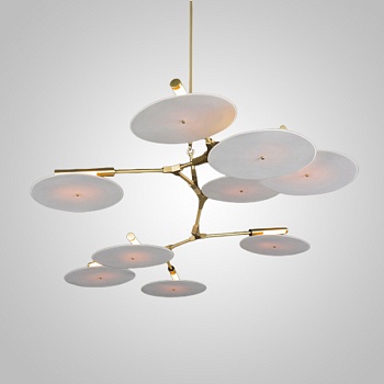 Подвесная люстра DISCS D158 Gold by ImperiumLoft