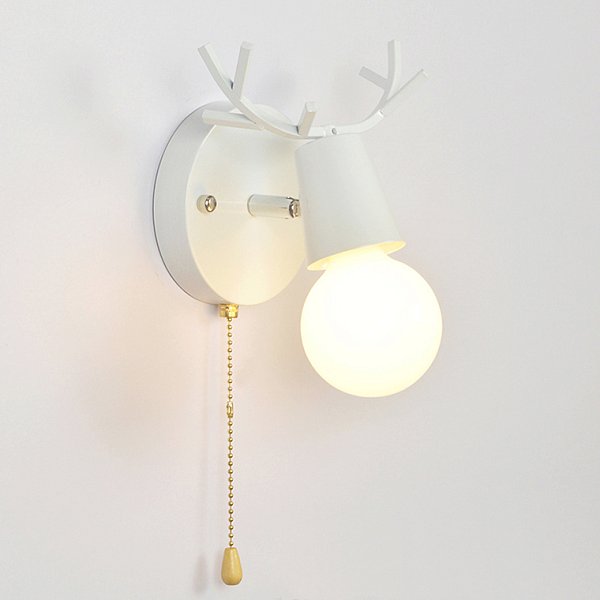 Бра с рожками DEER A SWITCH White by ImperiumLoft