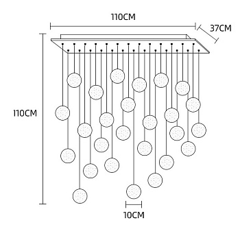 Подвесной светильник FRESH MORE L26 Планка by ImperiumLoft