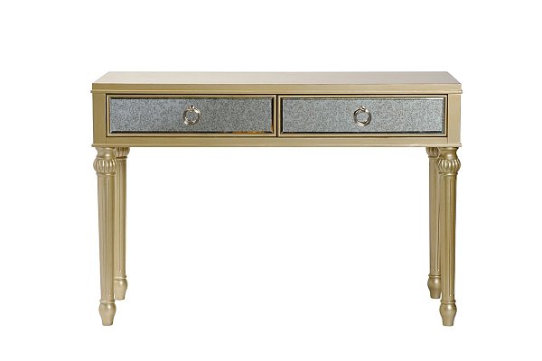 Консоль с ящиками и зеркальной отделкой Garda Decor KFG1508