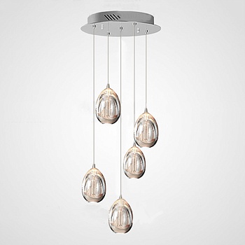 Подвесной светильник LENITA MORE L5 Chrome by ImperiumLoft