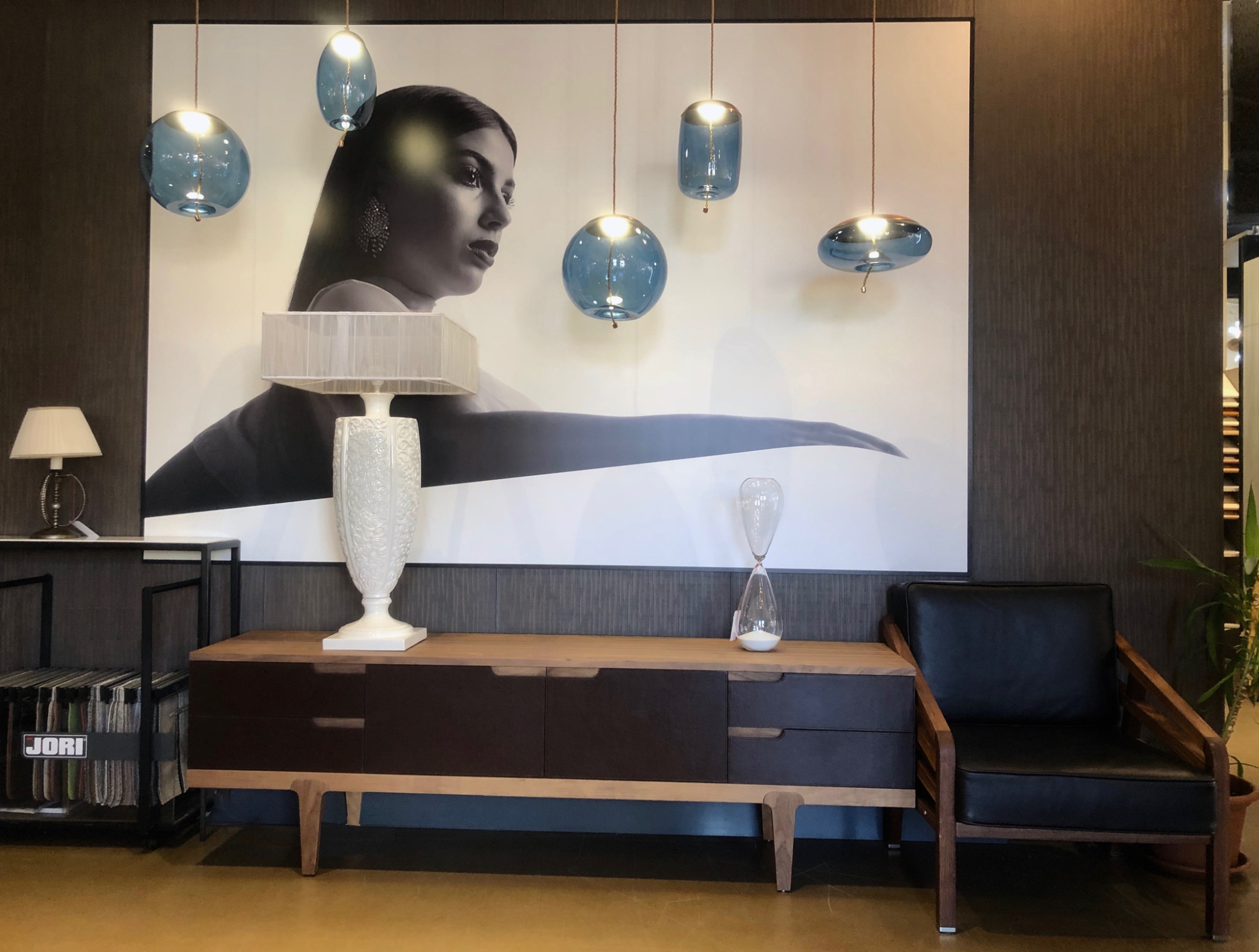 Подвесной светильник Delight Collection Knot C copper/blue