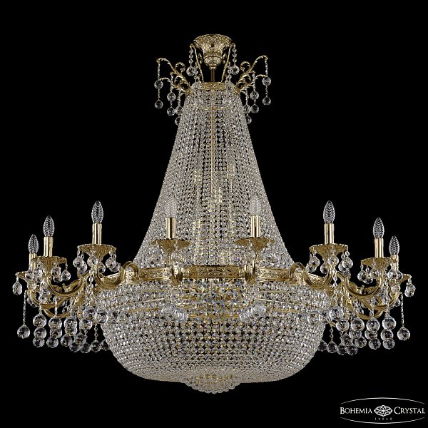 Люстра груша хрустальная 2228H201/16/135IV/Y1 G Bohemia Ivele Crystal