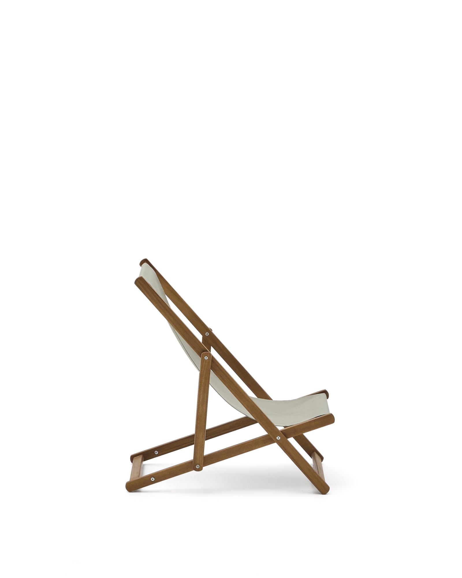 Adredna Детское складное кресло-шезлонг зеленого цвета из акации La Forma (ex Julia Grup)