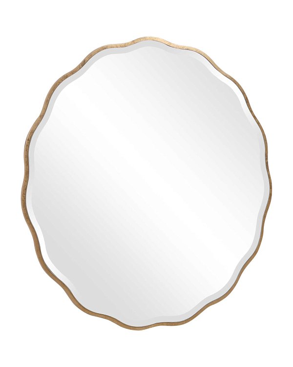 Золотое настенное зеркало Бонни Louvre Home LHDWM311223RJ