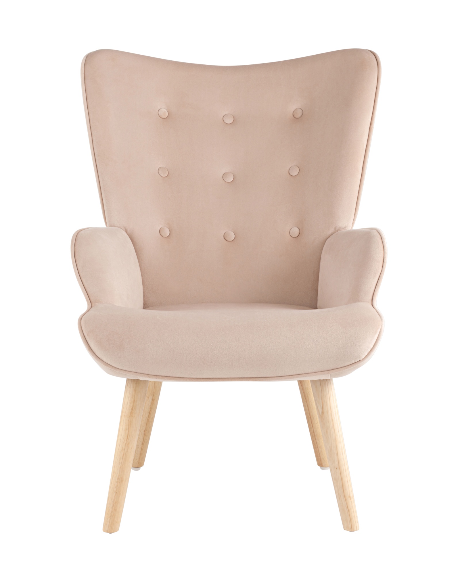 Кресло Хью велюр бежевый Stool Group