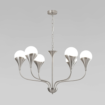 Подвесная люстра Eurosvet 60169/6 никель