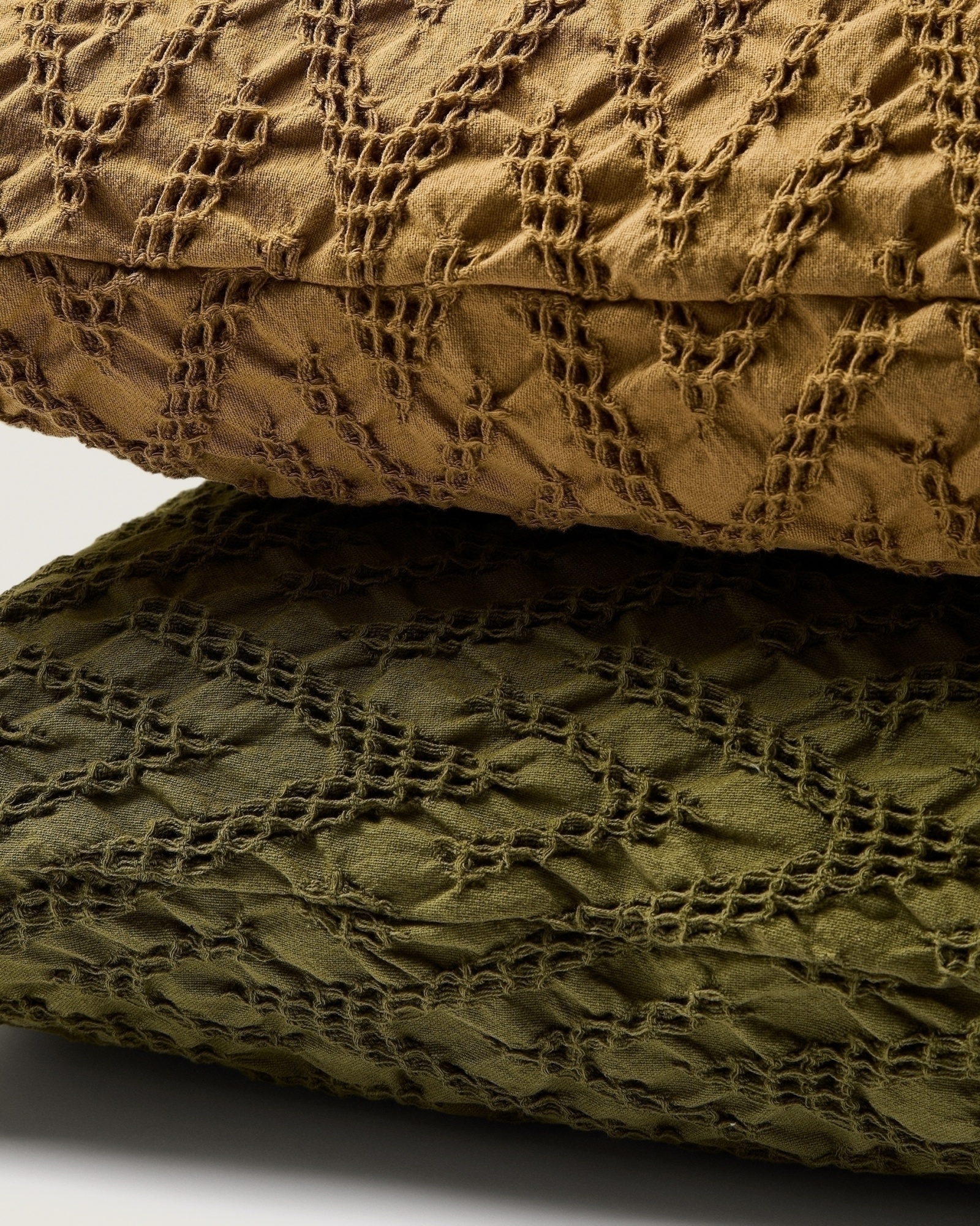 Чехол для подушки Evone 100% хлопок с вафельной текстурой зеленый 50 x 50 см La Forma (ex Julia Grup)