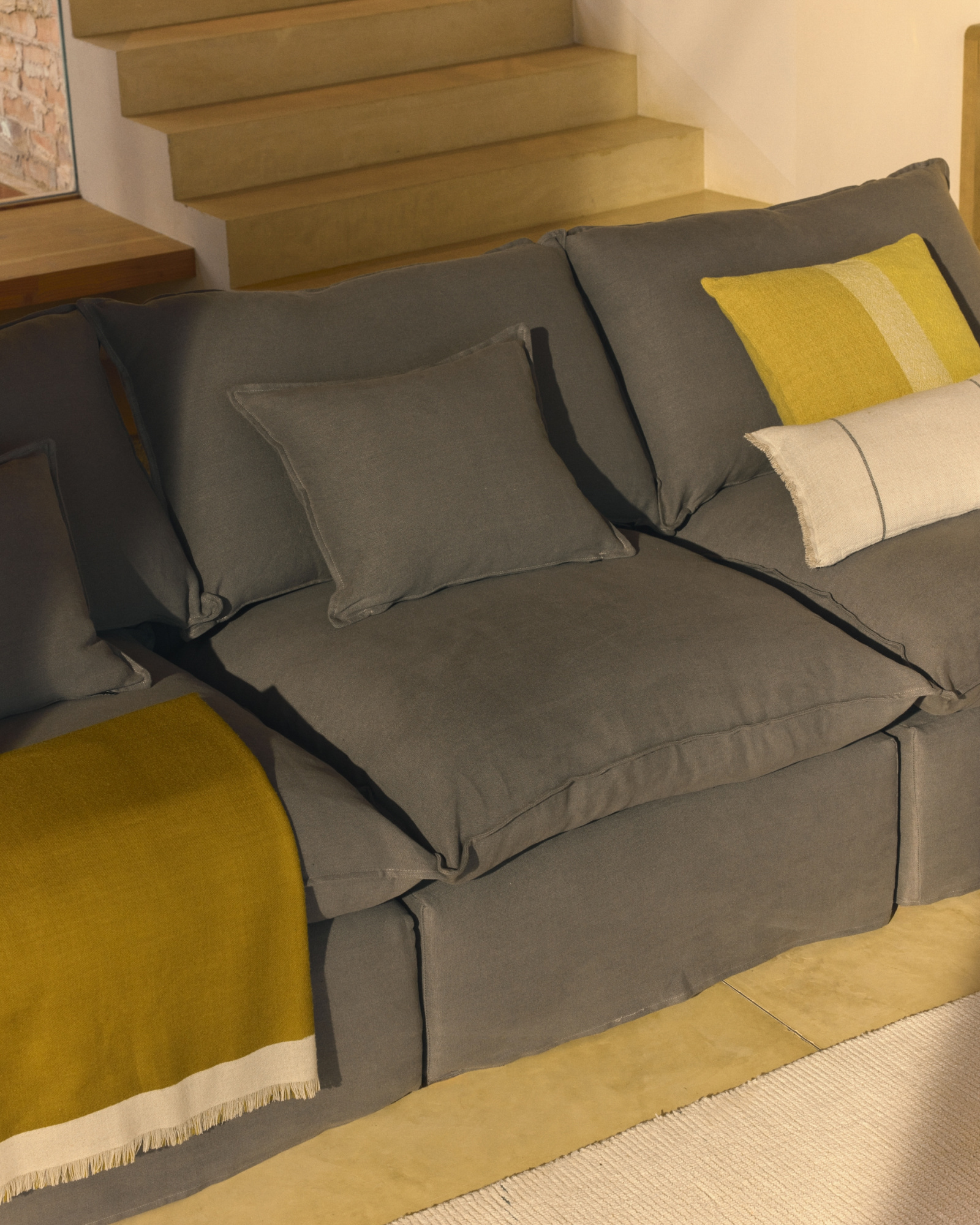 Двухцветный шерстяной плед Orlet, 130 x 170 см La Forma 481469