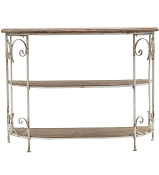 Консоль пристенная с двумя полками Прованс Glasar 86874