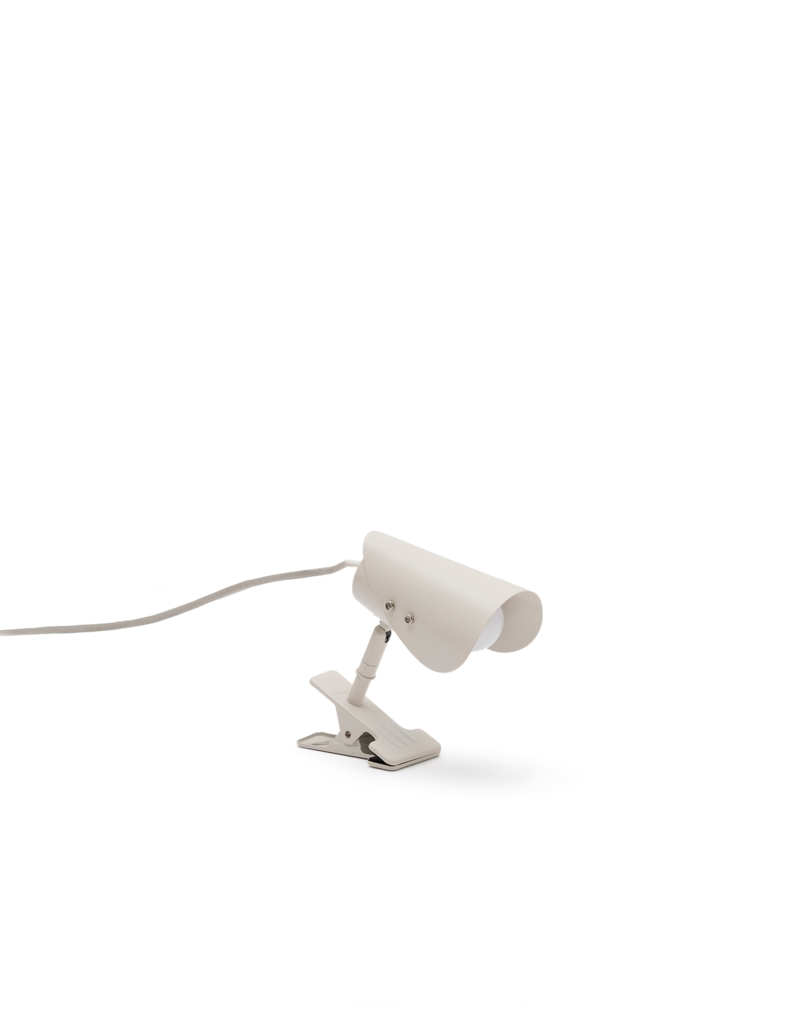 Маленькая настольная лампа Jula с зажимом из серого металла La Forma (ex Julia Grup)