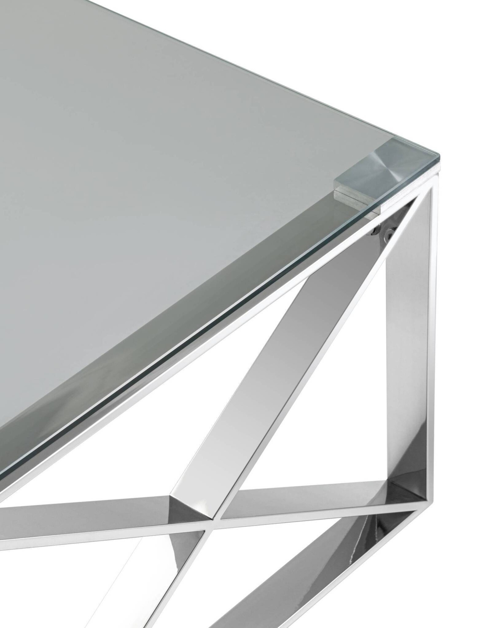 Журнальный стол 120*60 КРОСС серебро Stool Group