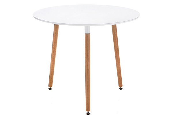 Стол деревянный Woodville Lorini 80 white / wood 15355