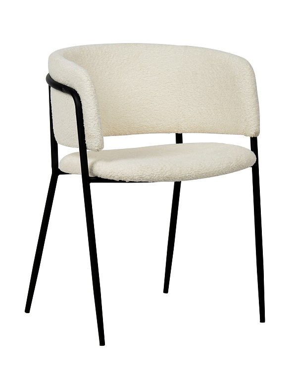 Стул Нэлли ткань букле белый Stool Group