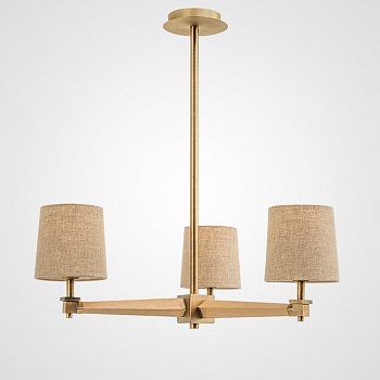 Люстра Jorgenson D70 Beige/Light wood by ImperiumLoft
