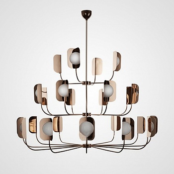 Люстра на штанге Chandeliers LEAF D140 by ImperiumLoft
