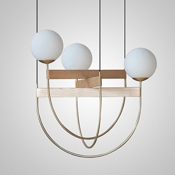 Подвесной светильник GIERTON D78 Light brown by ImperiumLoft