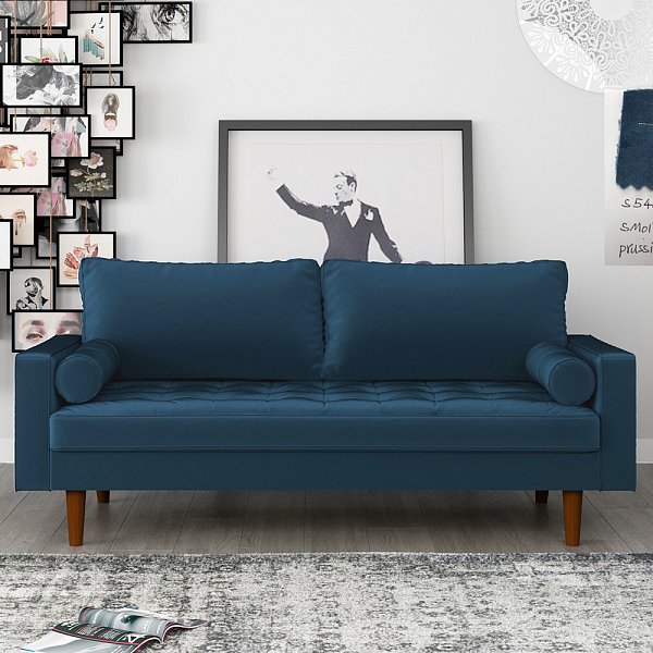 Диван Scott трехместный синий Bradex Home FR 0479