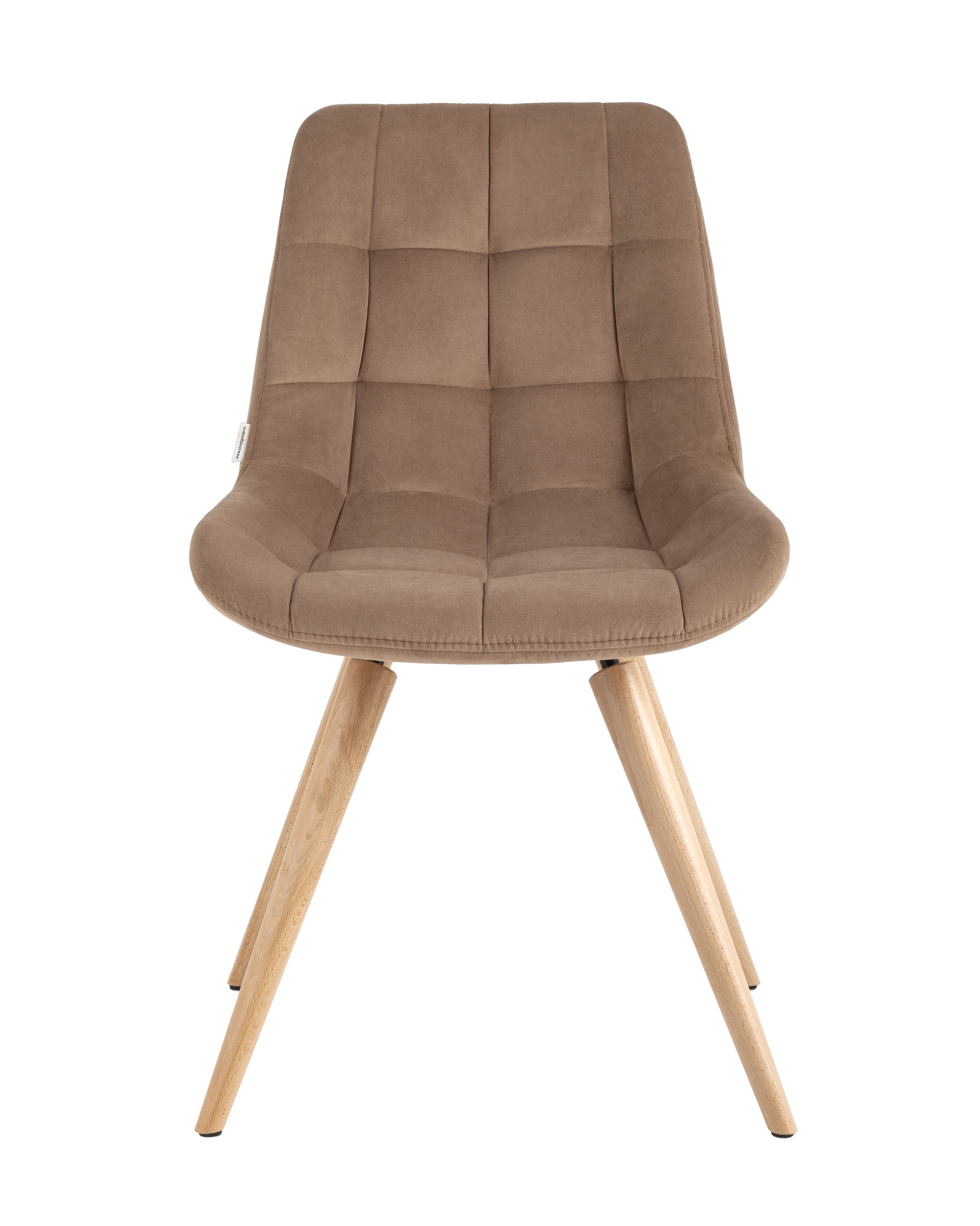 Стул Флекс на деревянных ножках велюр капучино Stool Group